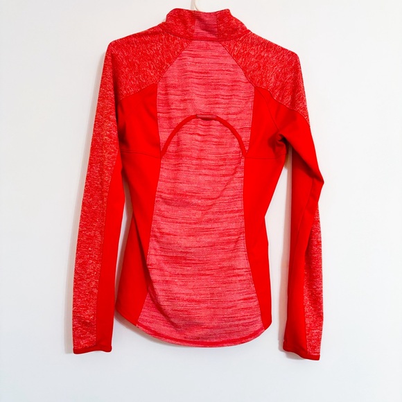 Athleta Womens Running Wild Half Zip Pullover Jacket Orange/Red Women's Size S - Picture 2 of 8